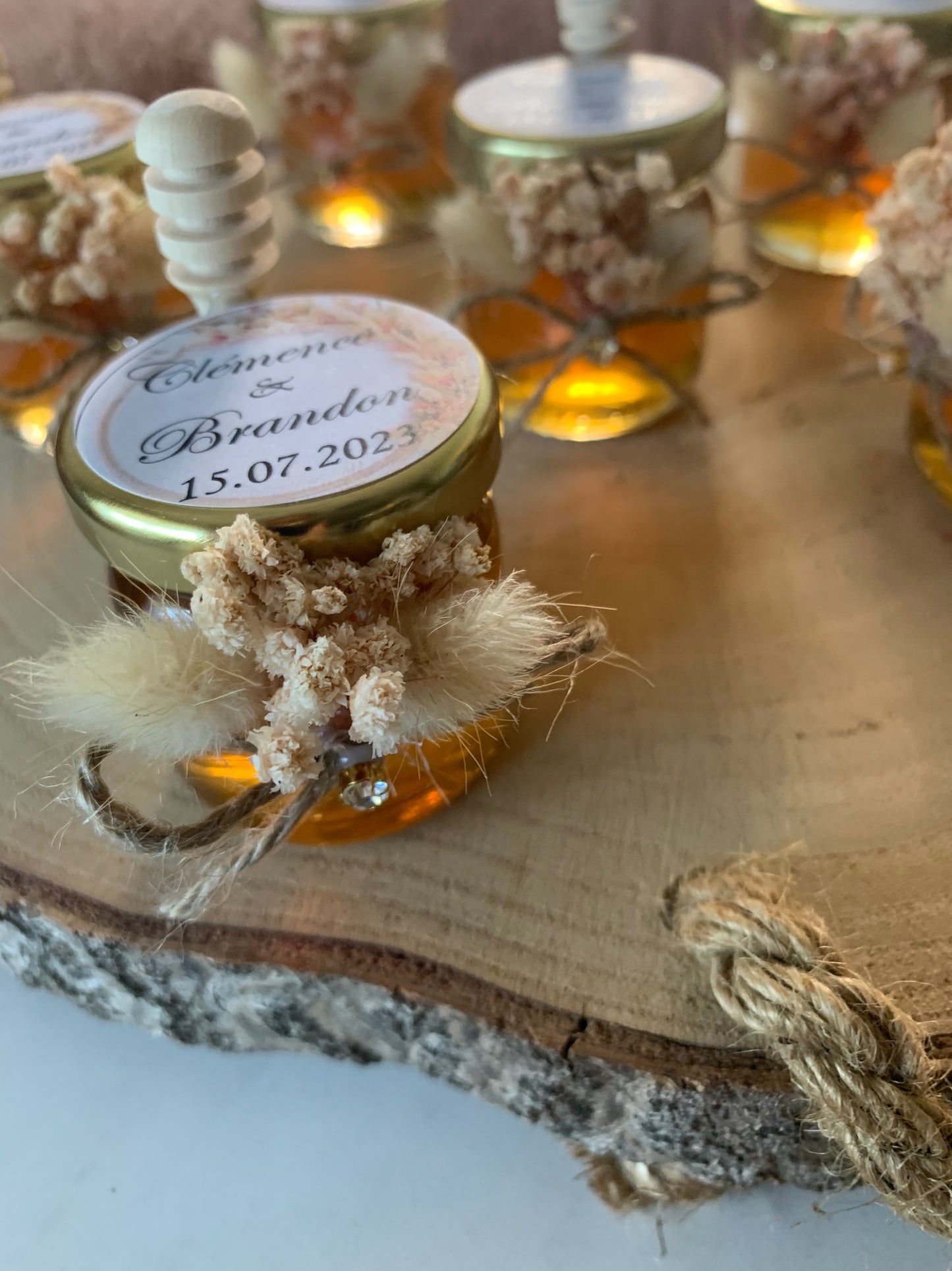 POT DE MIEL PERSONNALISÉ "Champêtre "