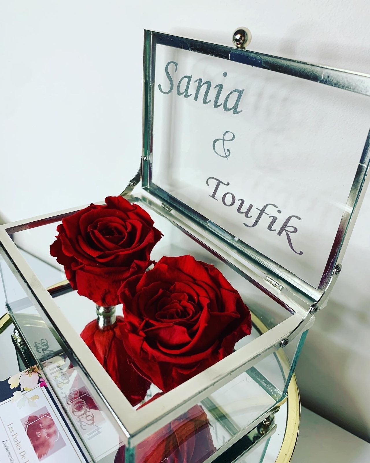 Coffret alliances personnalisé « Rose »