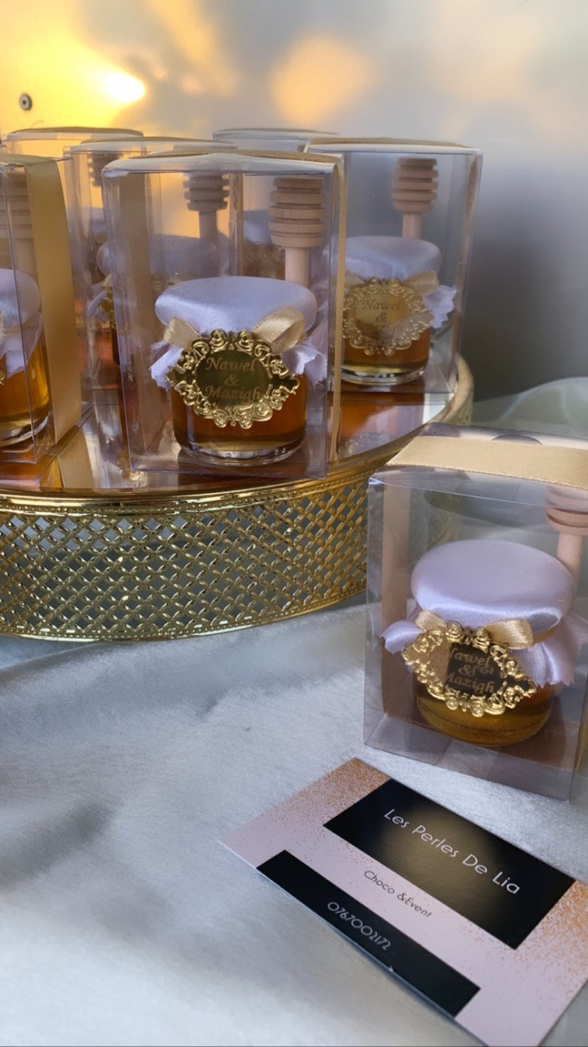 Pot de miel personnalisé Gravure